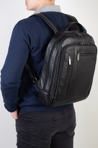 Mochila de couro executiva Connect