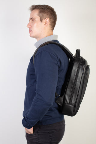 Mochila de couro executiva Connect
