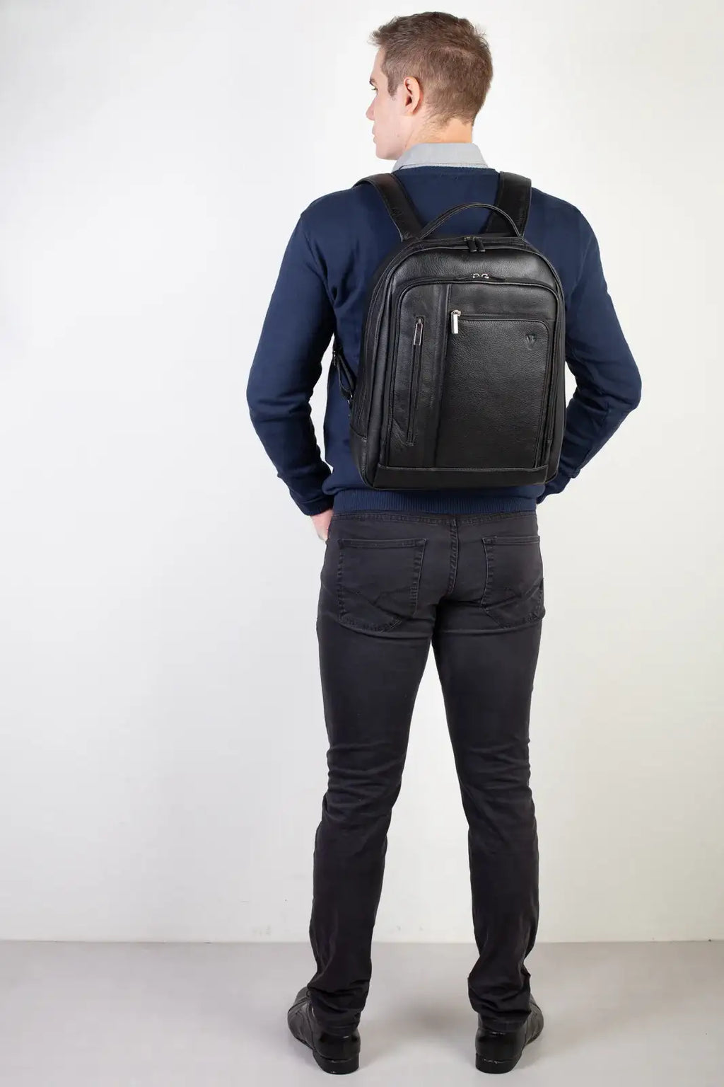 Mochila de couro executiva Connect - Enluaze