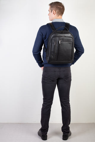Mochila de couro executiva Connect