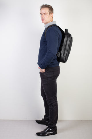 Mochila de couro executiva Connect