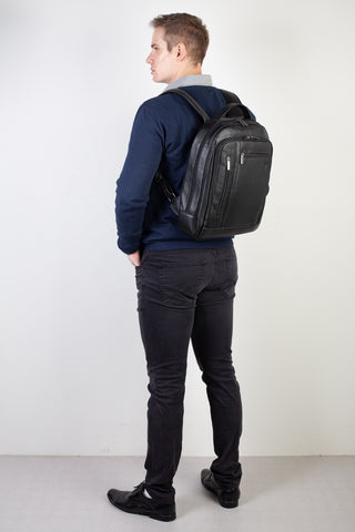 Mochila de couro executiva Connect
