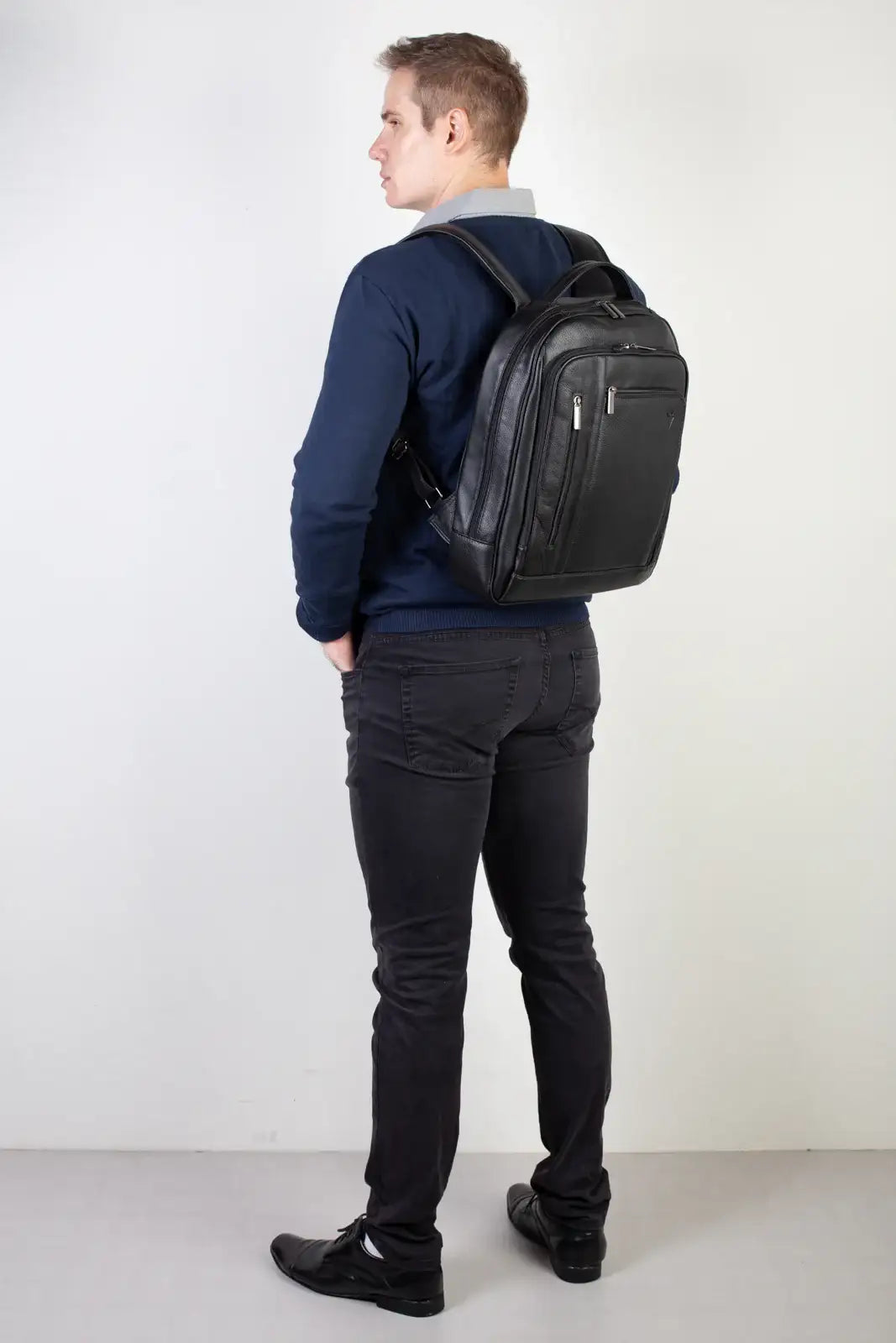 Mochila de couro executiva Connect - Enluaze