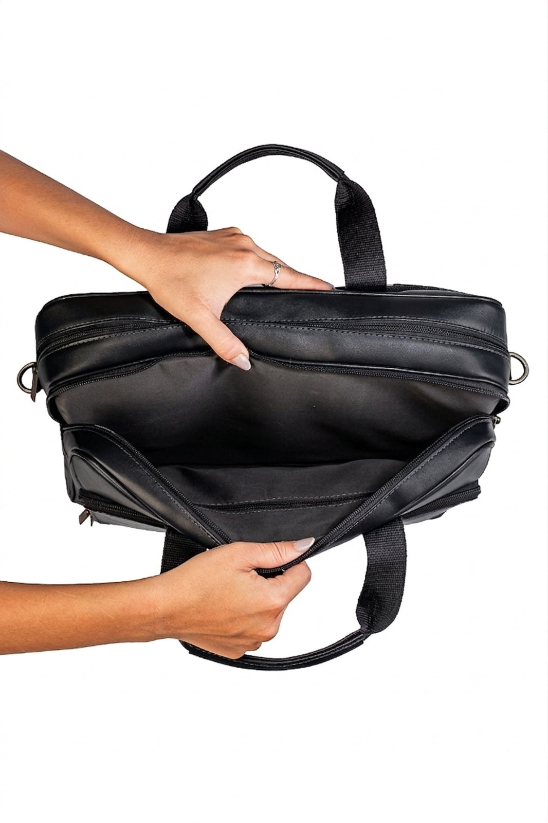 Pasta executiva masculina em couro Vitor