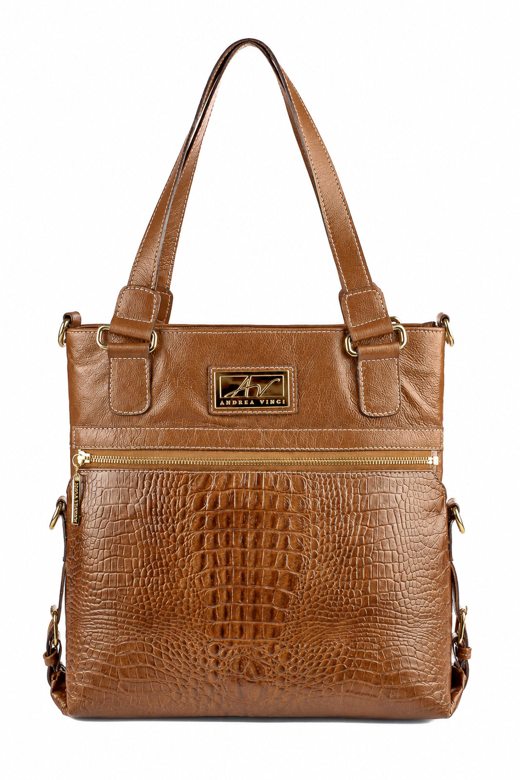 Bolsa de couro 2 em 1 croco Luiza — Enluaze