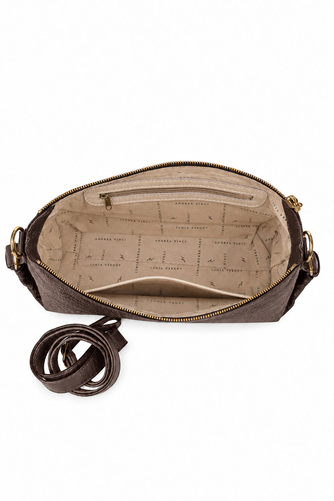 Bolsa de couro 2 em 1 croco Luiza — Enluaze, foto 31