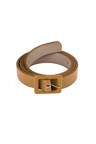 Cinto feminino de couro liso Bella