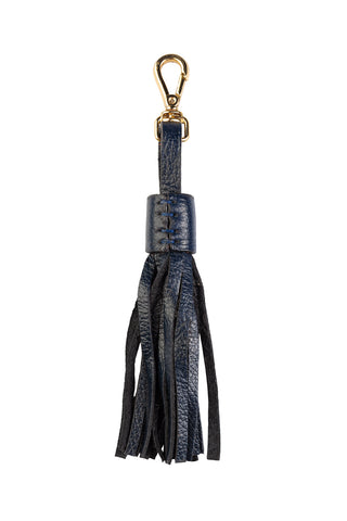Chaveiro tassel franja em couro
