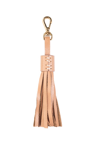 Chaveiro tassel franja em couro