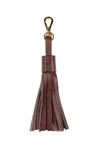 Chaveiro tassel franja em couro