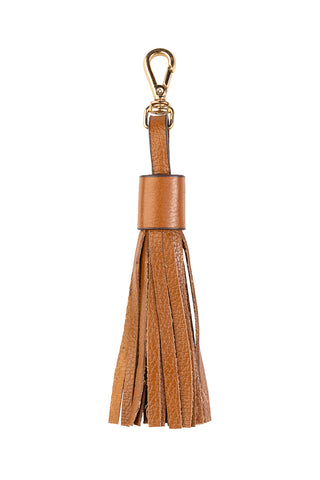 Chaveiro tassel franja em couro