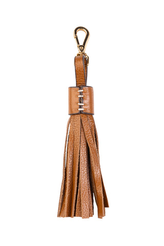 Chaveiro tassel franja em couro