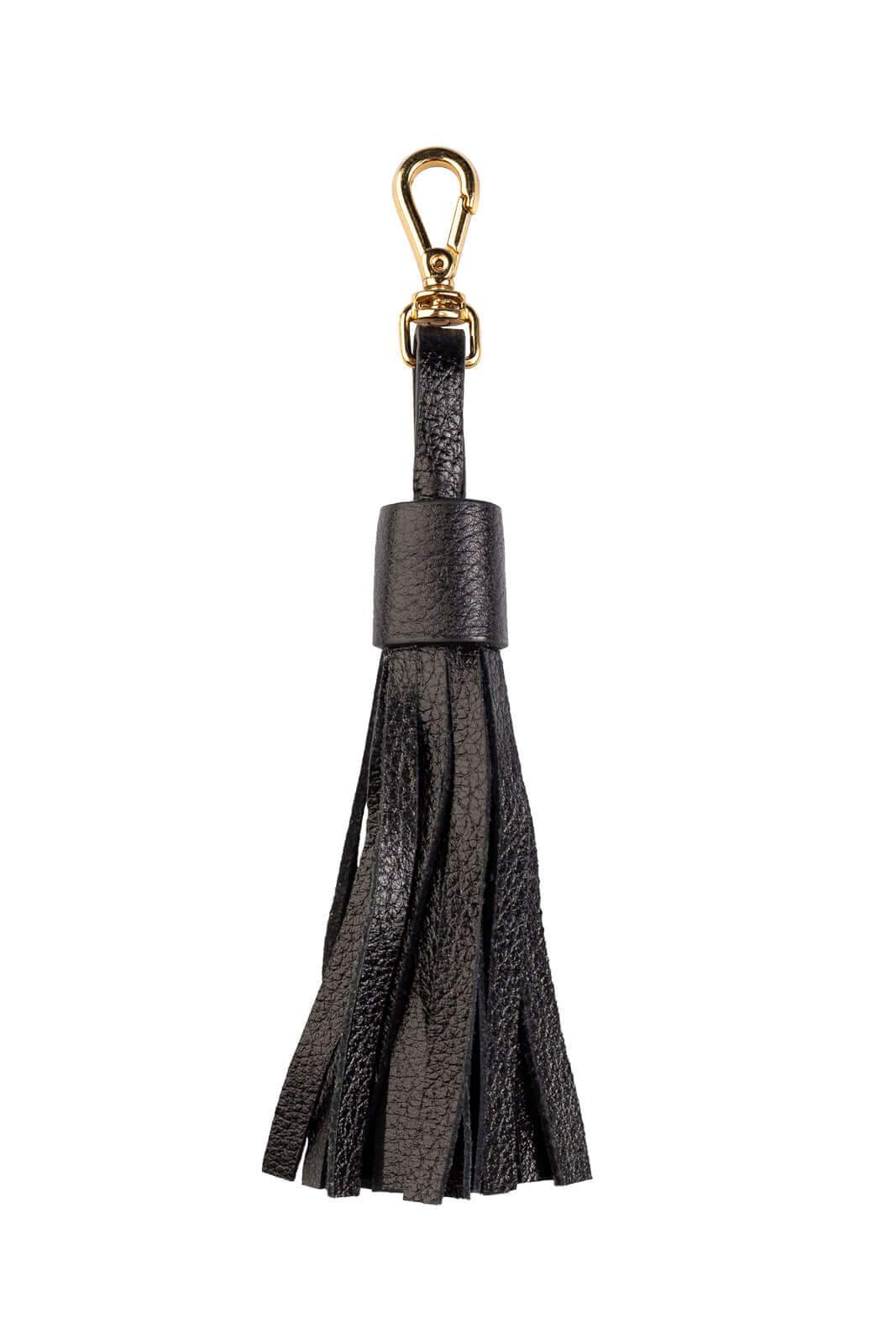 Chaveiro tassel franja em couro - Enluaze