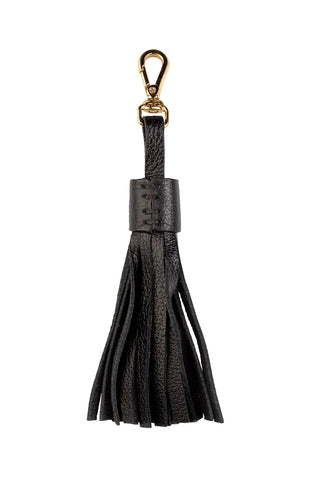 Chaveiro tassel franja em couro