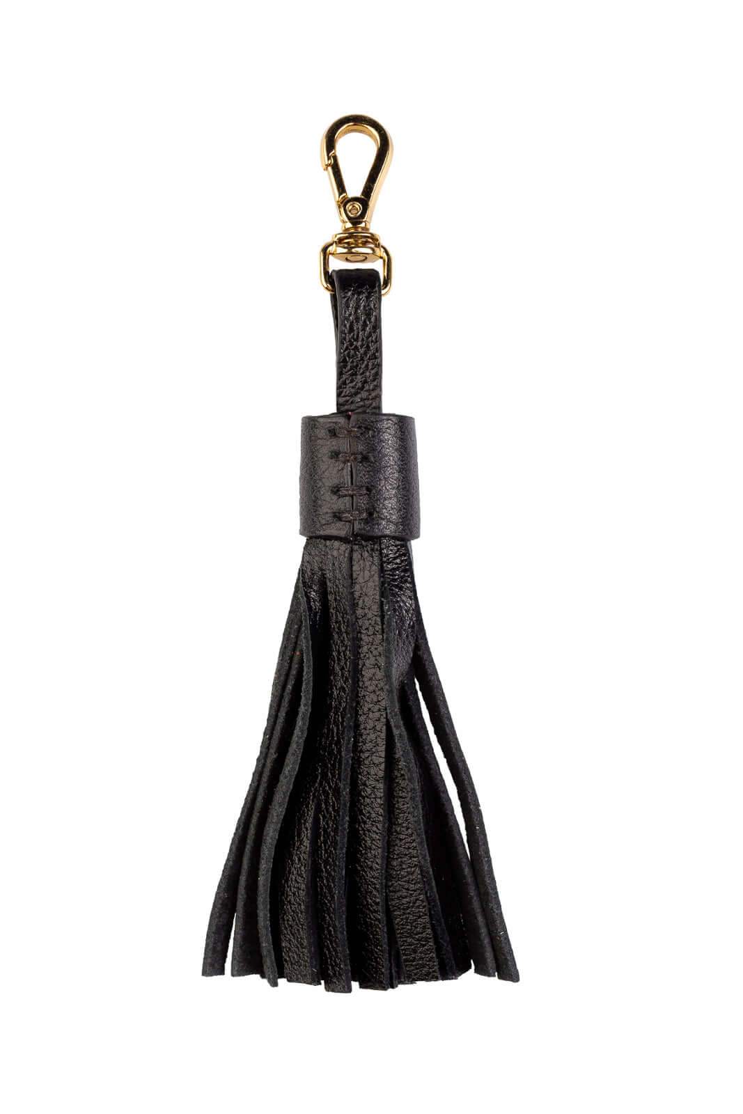 Chaveiro tassel franja em couro - Enluaze