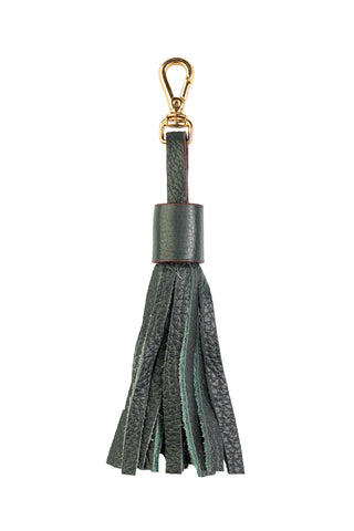 Chaveiro tassel franja em couro