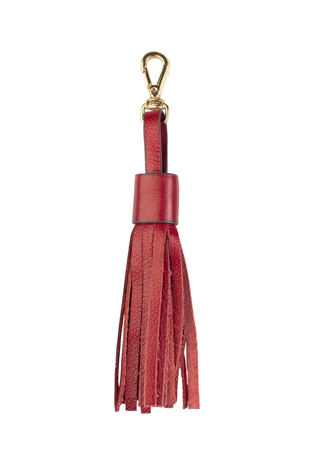 Chaveiro tassel franja em couro - Enluaze