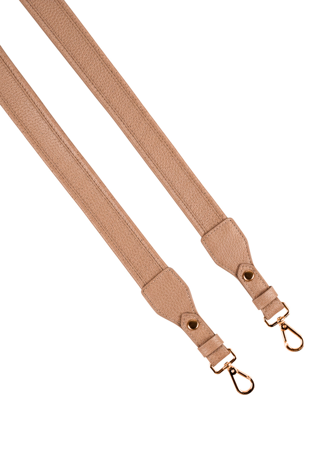 Alça de ombro larga em couro liso