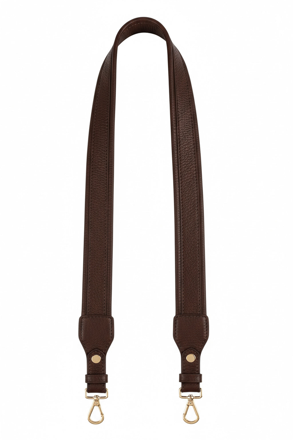 Alça de ombro larga em couro liso