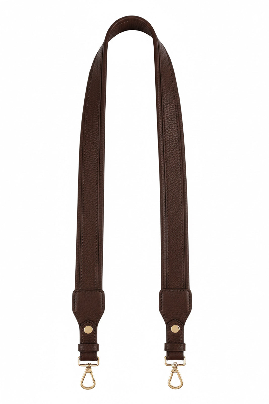 Alça de ombro larga em couro liso