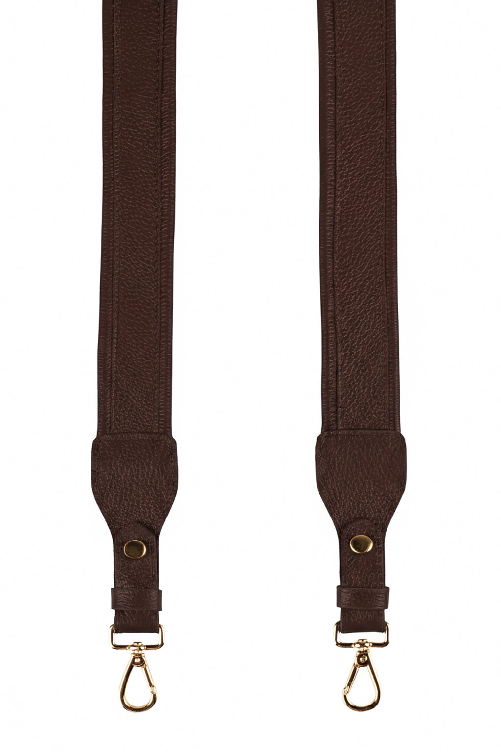 Alça de ombro larga em couro liso