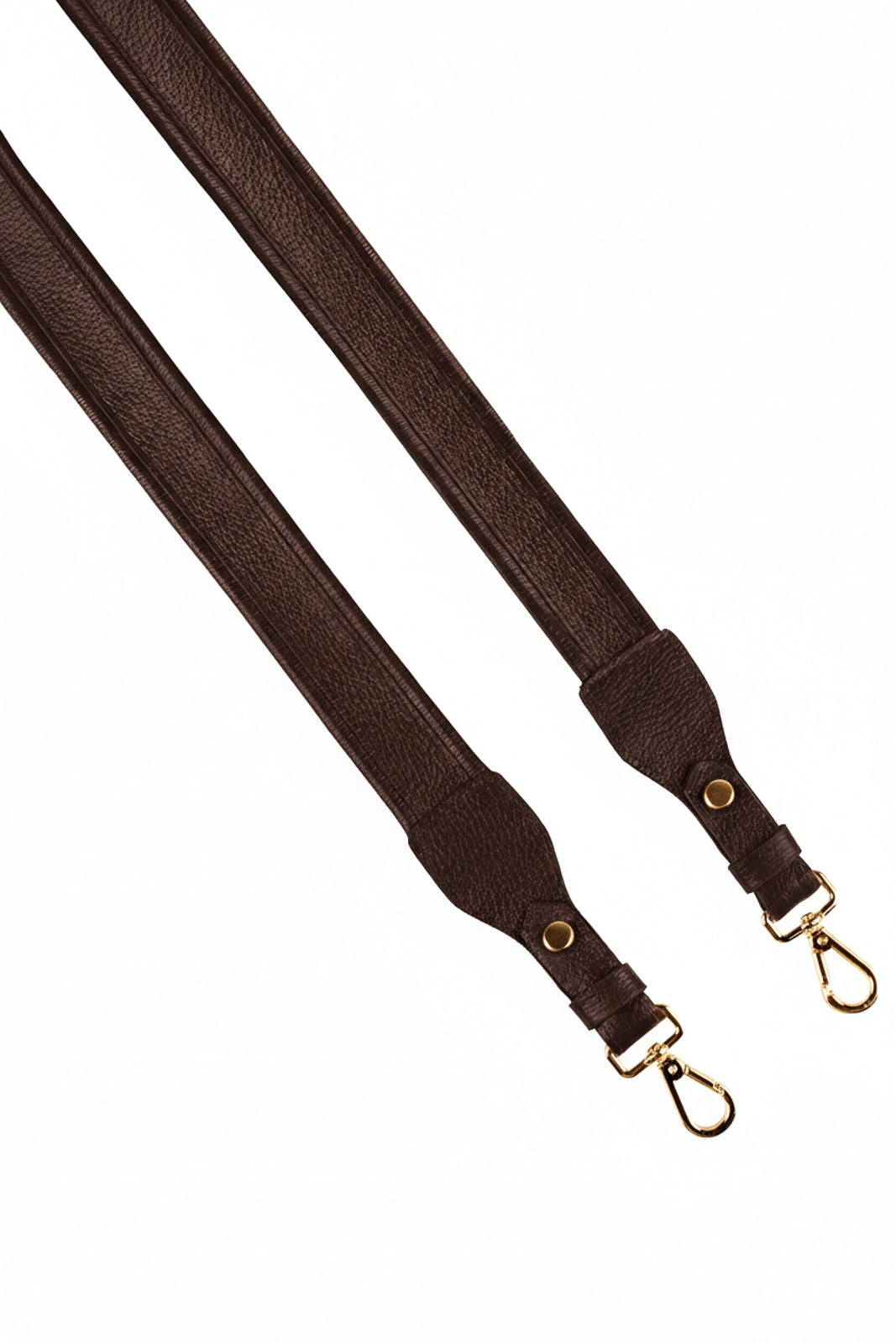 Alça de ombro larga em couro liso