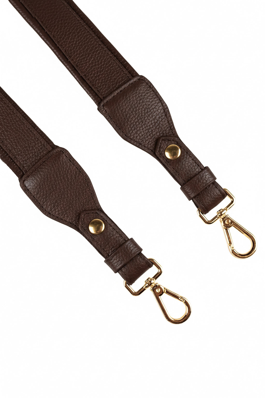 Alça de ombro larga em couro liso