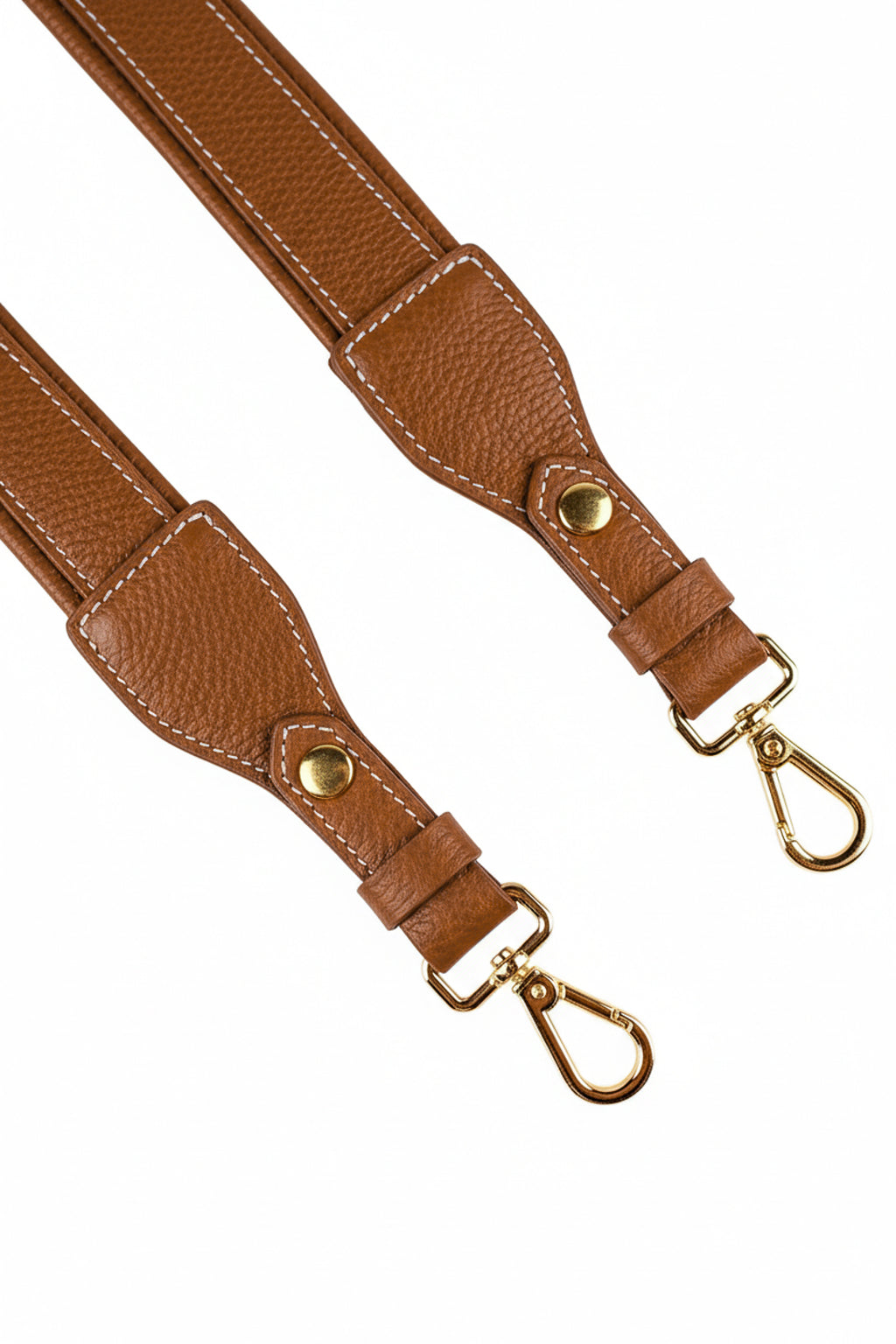 Alça de ombro larga em couro liso