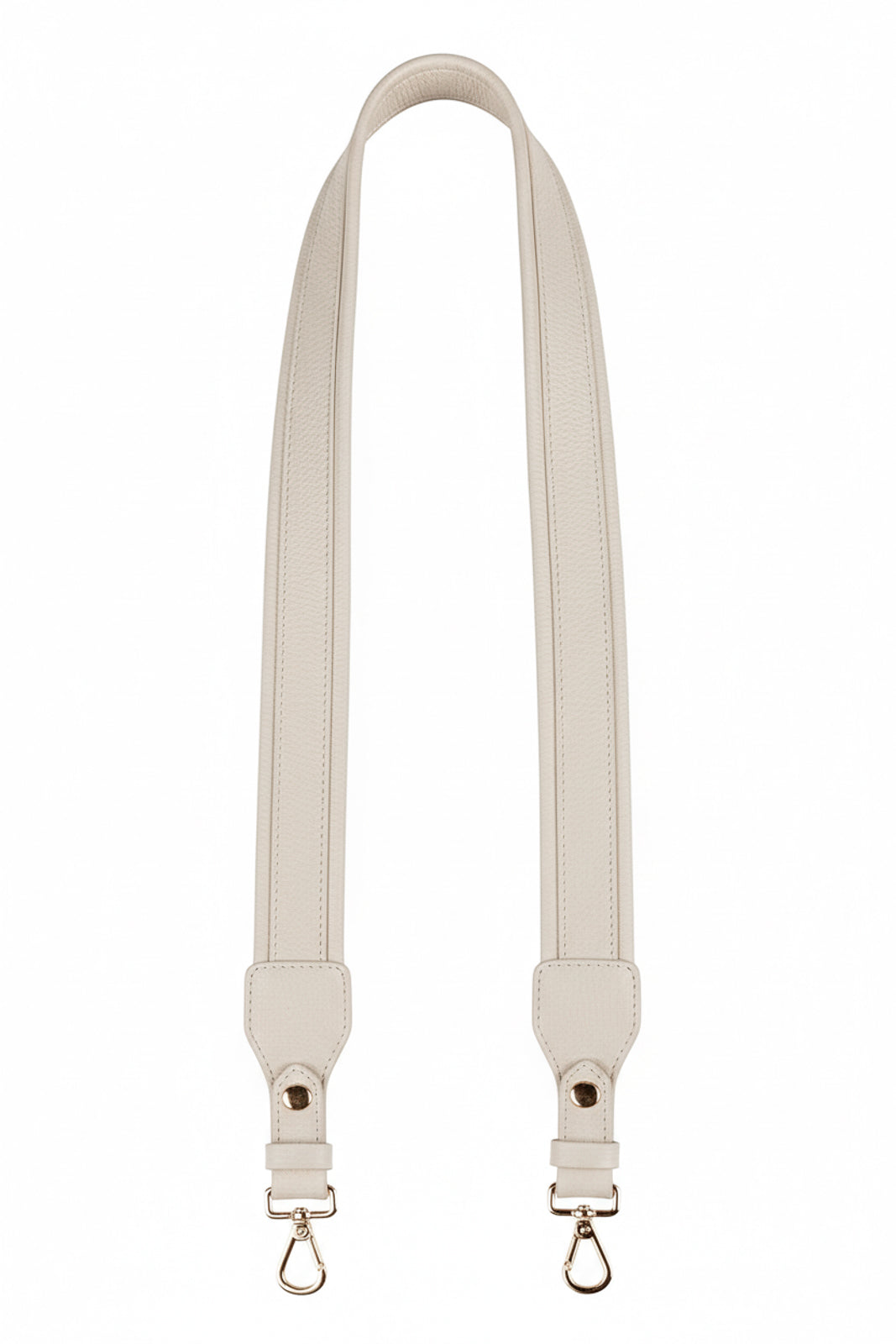 Alça de ombro larga em couro liso