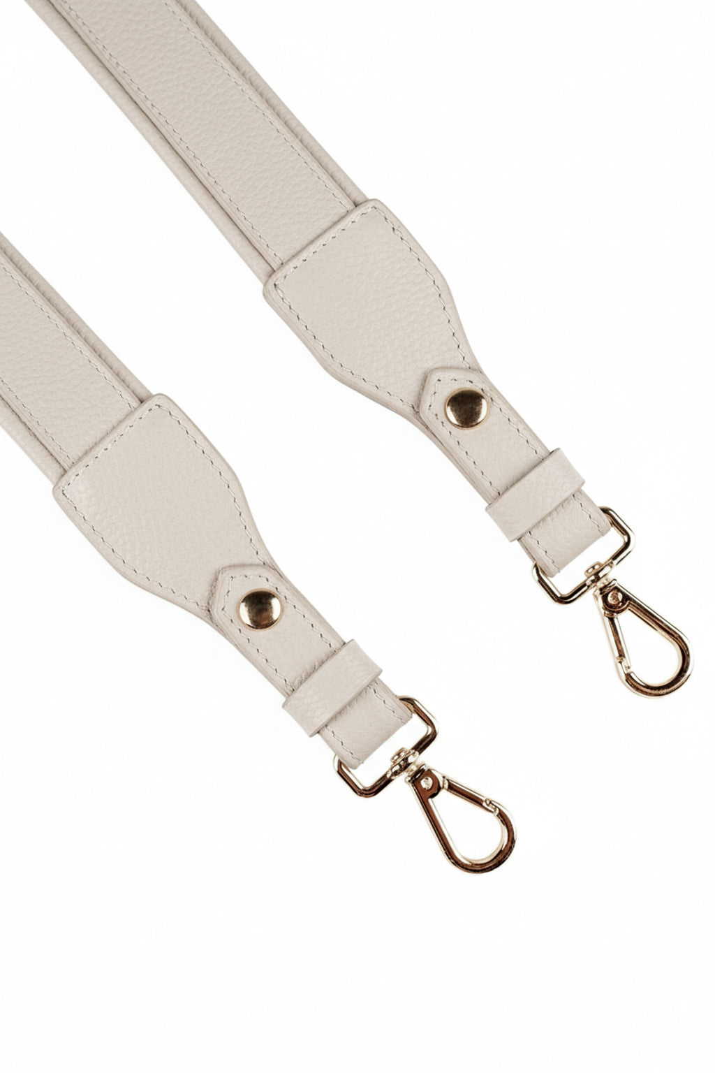 Alça de ombro larga em couro liso