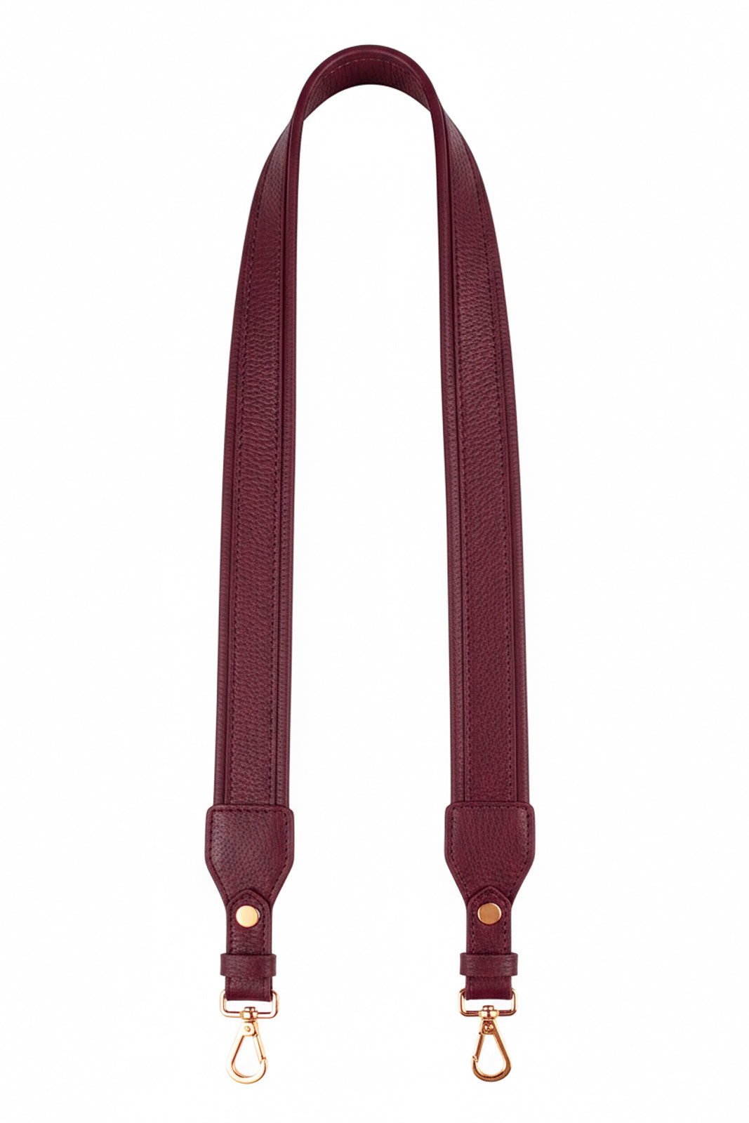 Alça de ombro larga em couro liso