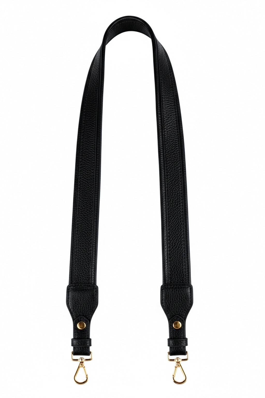 Alça de ombro larga em couro liso