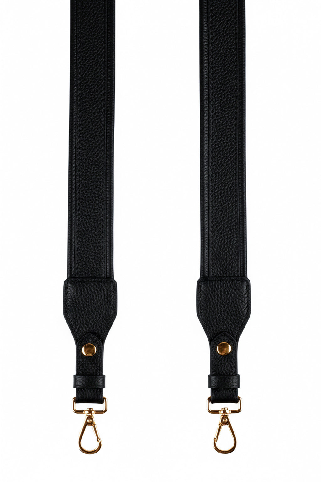 Alça de ombro larga em couro liso