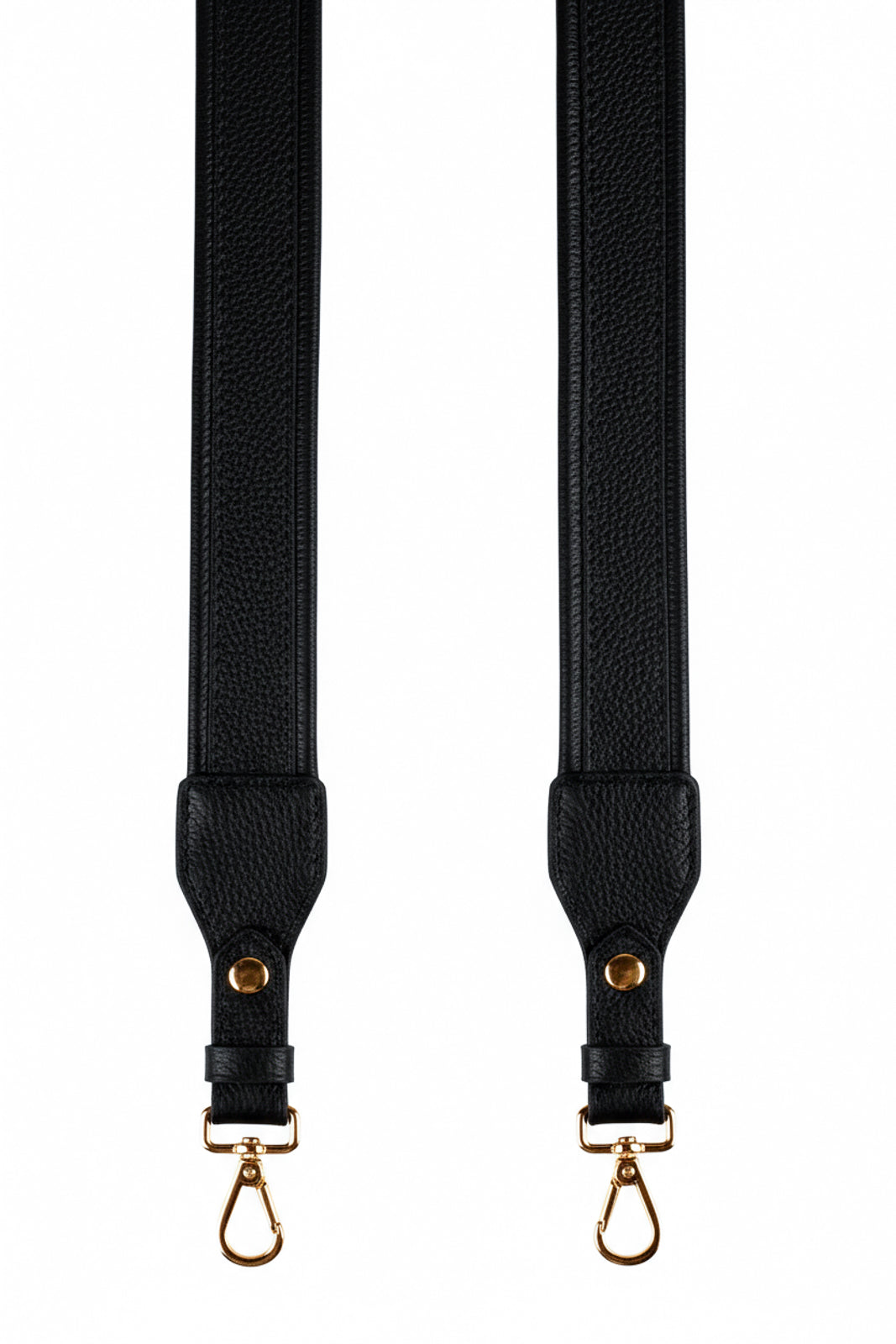 Alça de ombro larga em couro liso