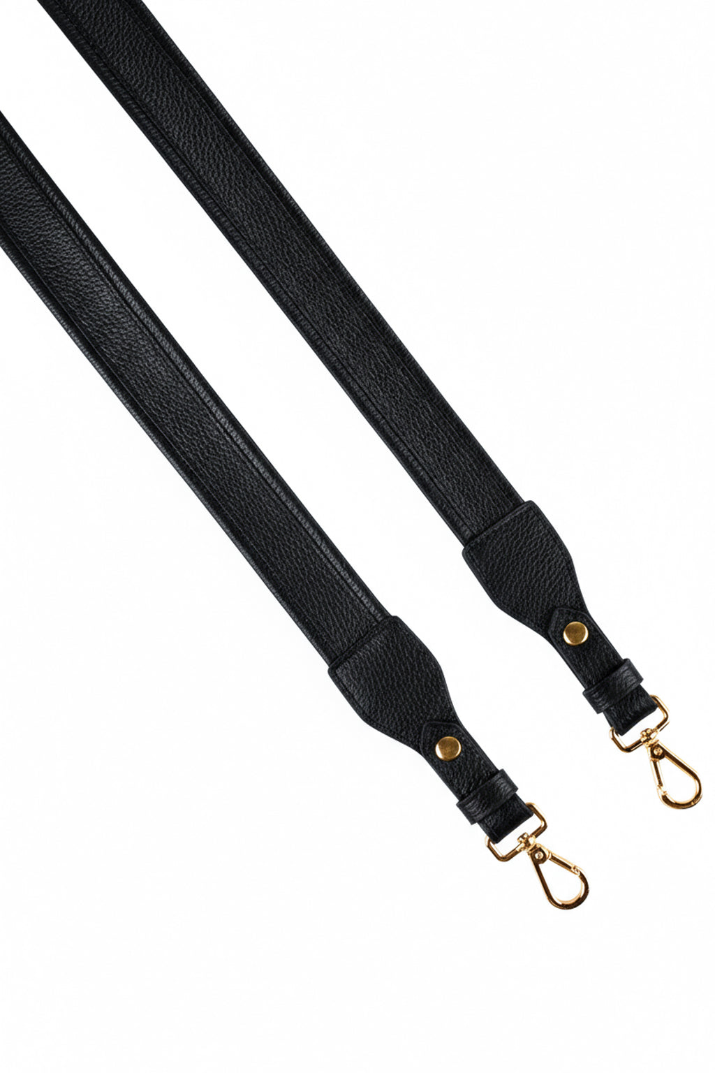 Alça de ombro larga em couro liso