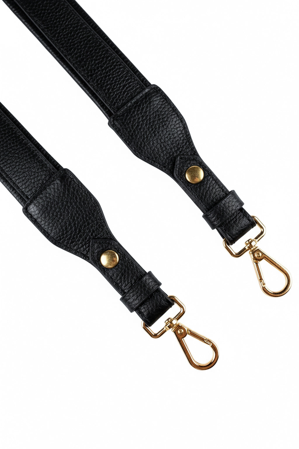 Alça de ombro larga em couro liso