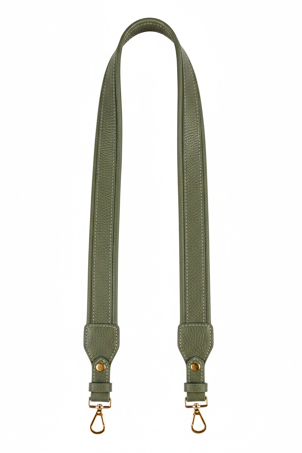 Alça de ombro larga em couro liso