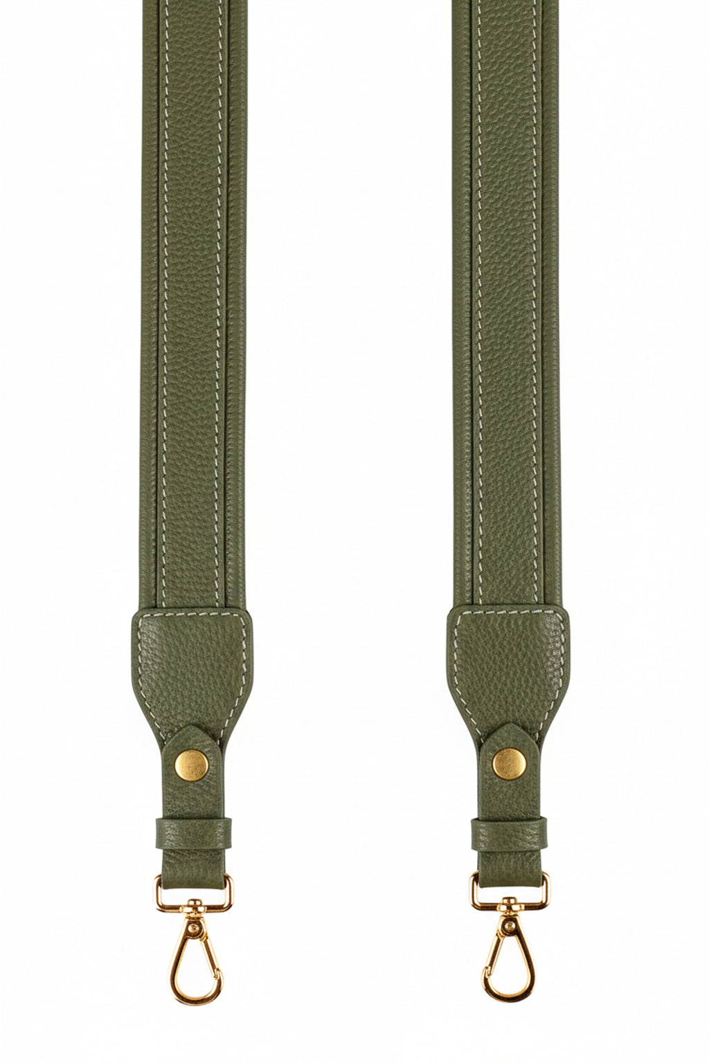 Alça de ombro larga em couro liso