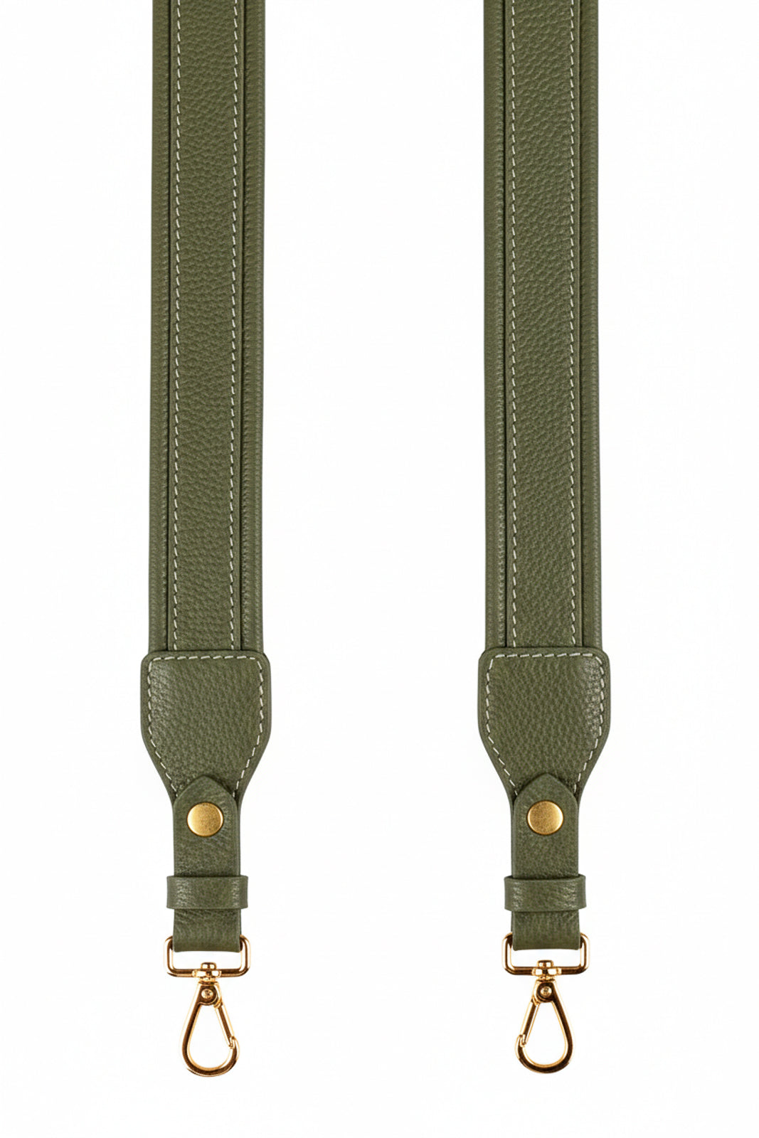 Alça de ombro larga em couro liso