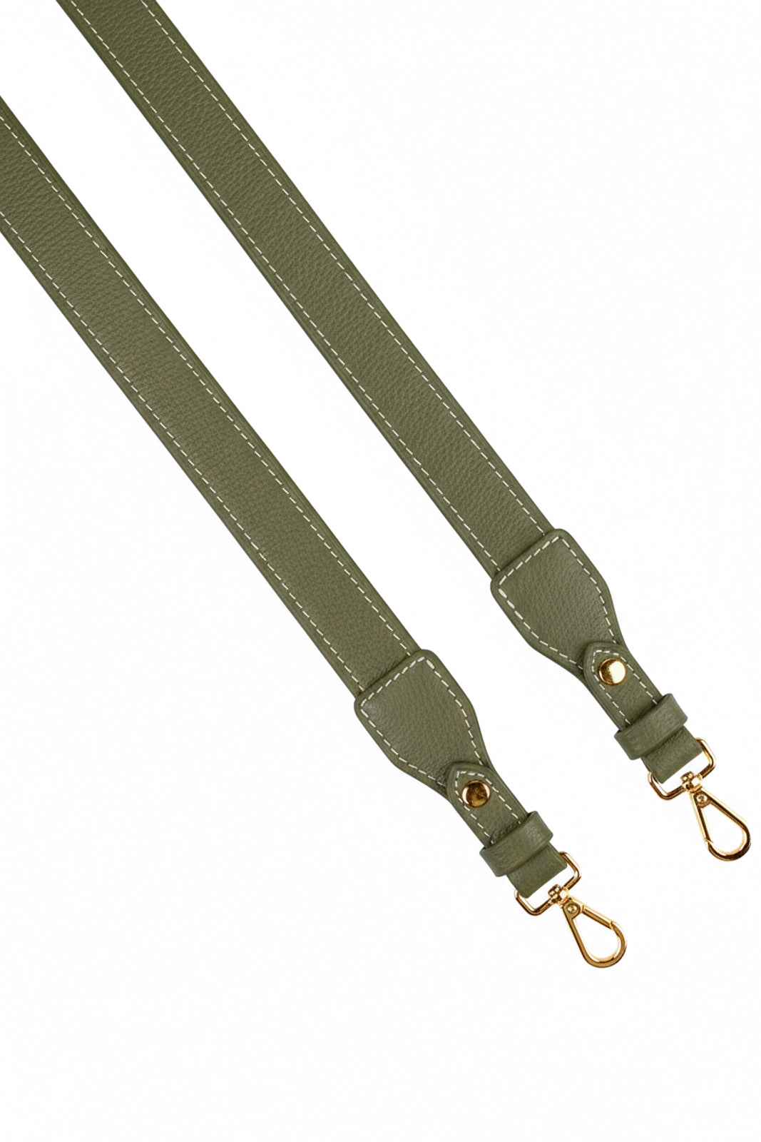 Alça de ombro larga em couro liso