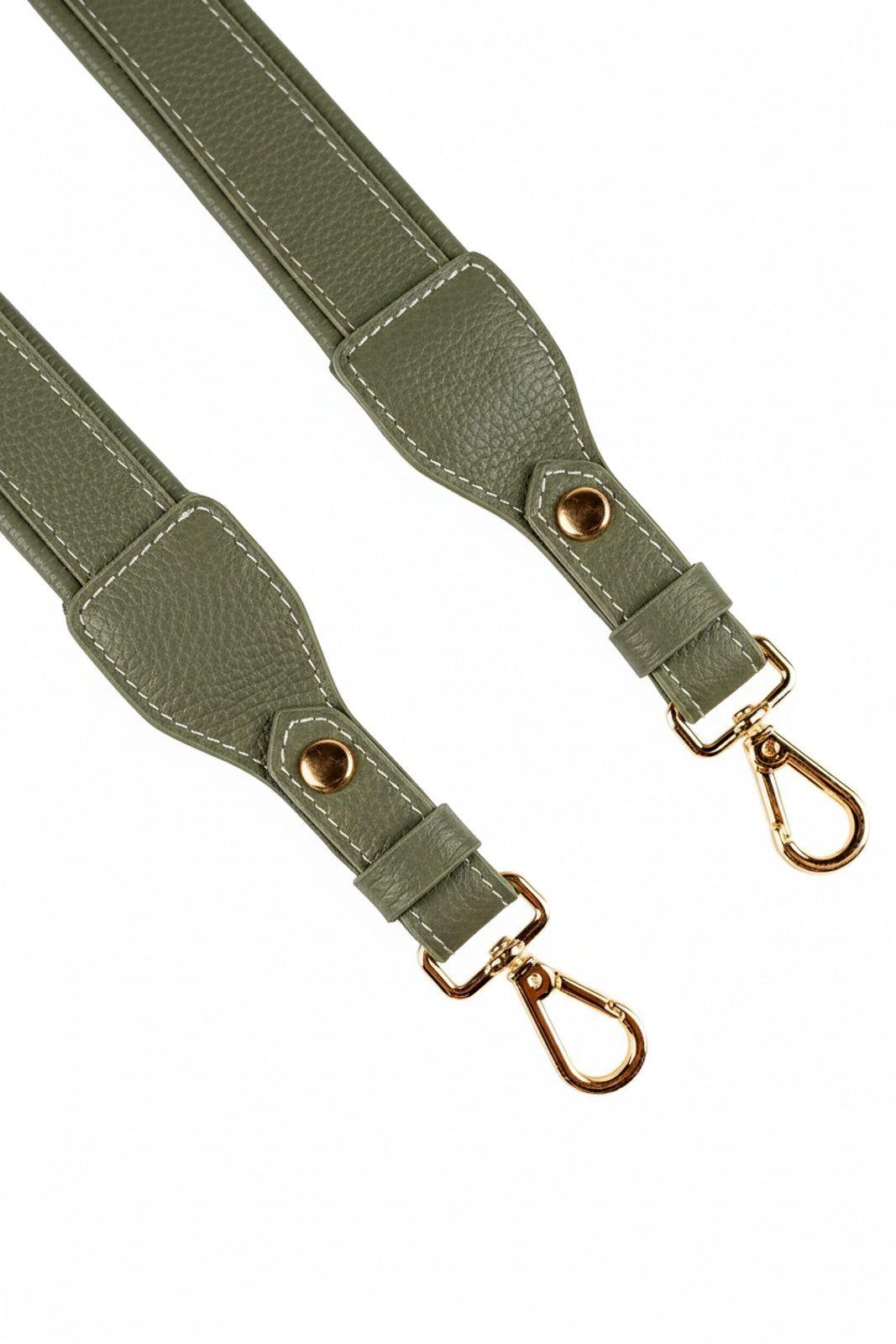 Alça de ombro larga em couro liso