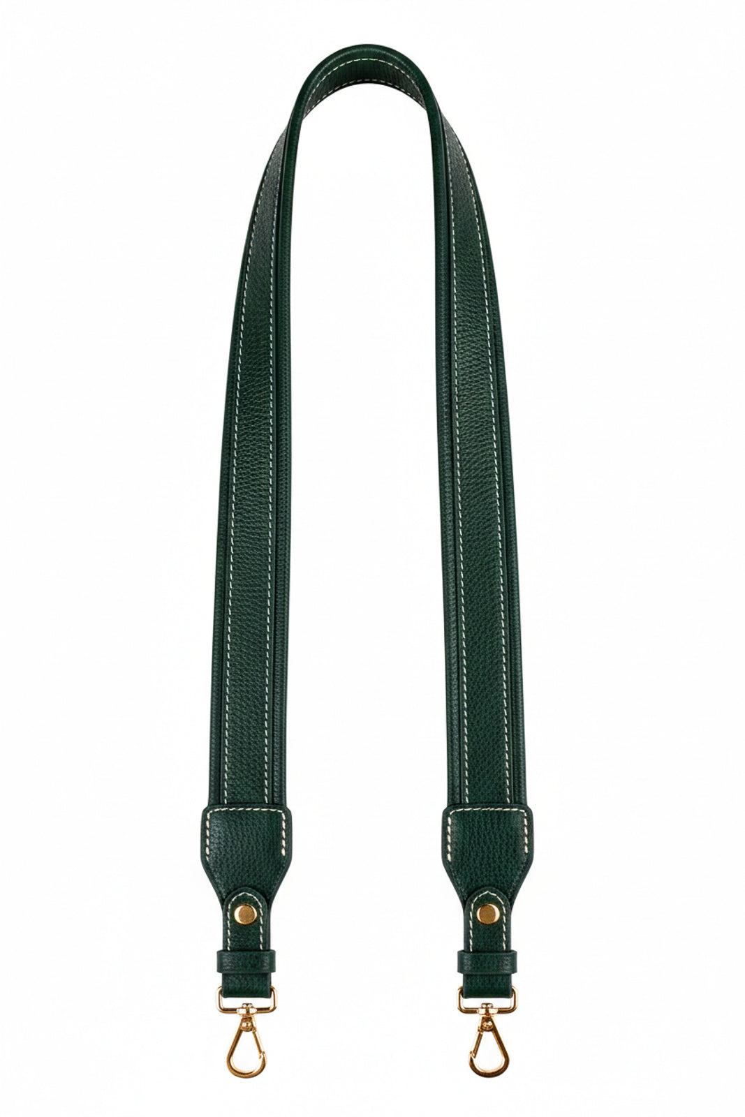 Alça de ombro larga em couro liso