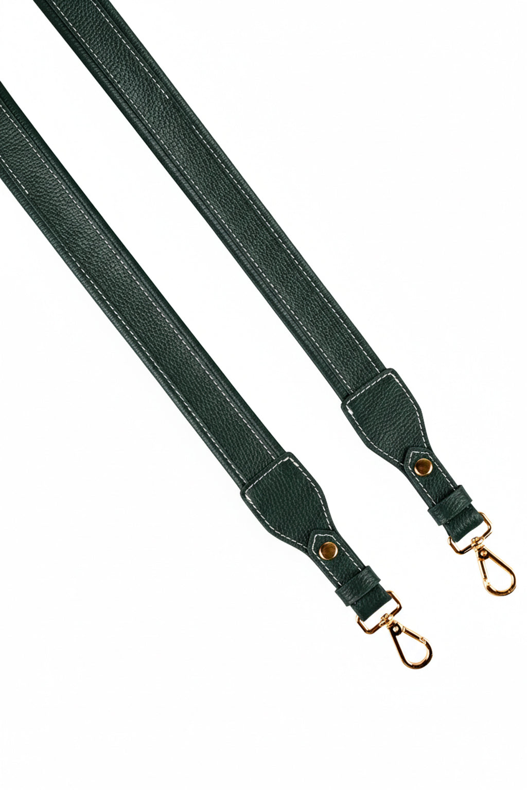 Alça de ombro larga em couro liso