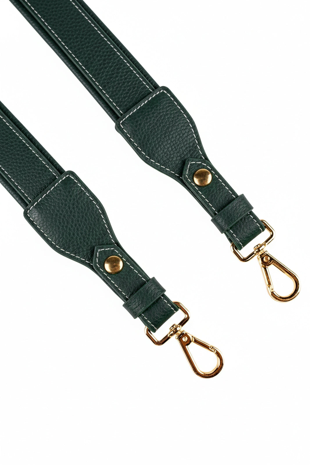 Alça de ombro larga em couro liso