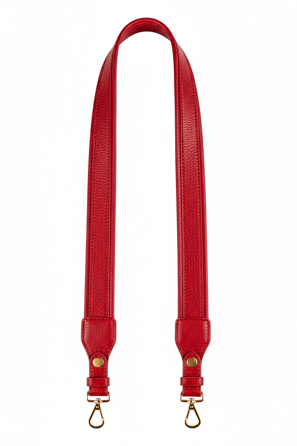 Alça de ombro larga em couro liso
