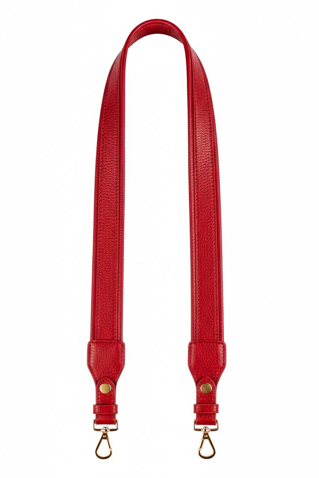 Alça de ombro larga em couro liso