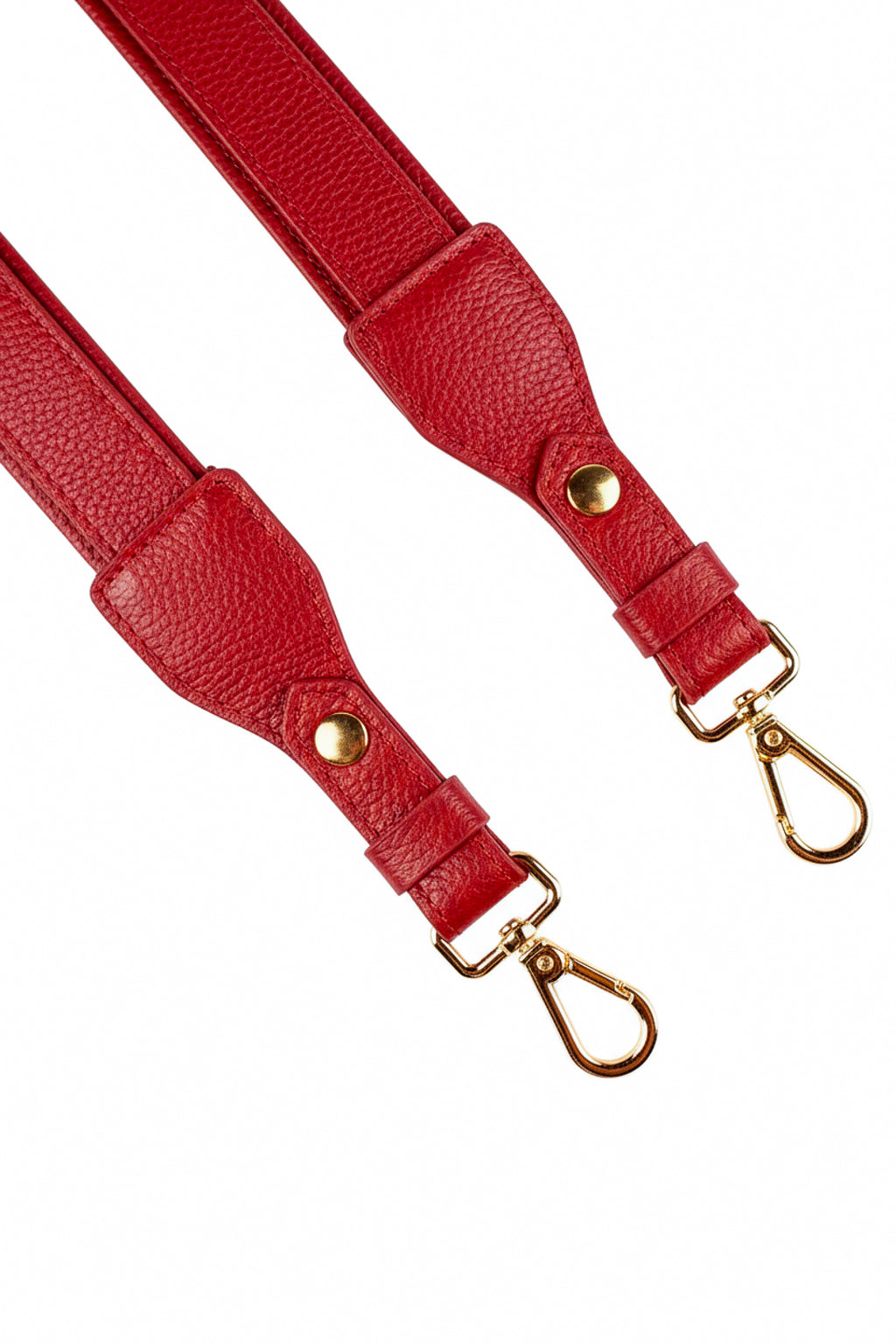 Alça de ombro larga em couro liso