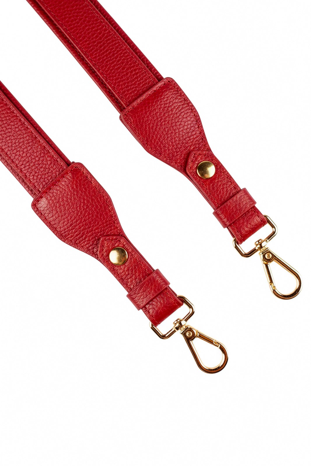 Alça de ombro larga em couro liso