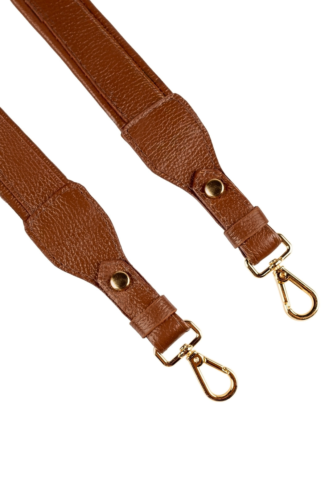 Alça de ombro larga em couro liso