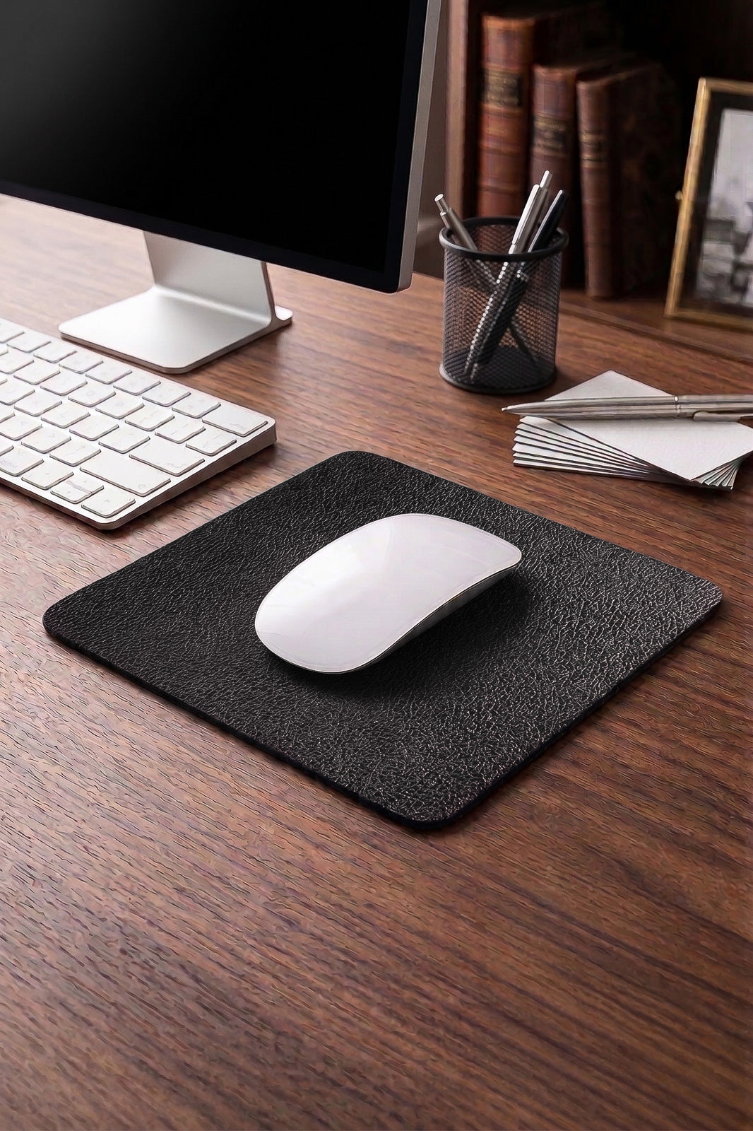 Mouse pad Médio 20x20 em couro liso Segno